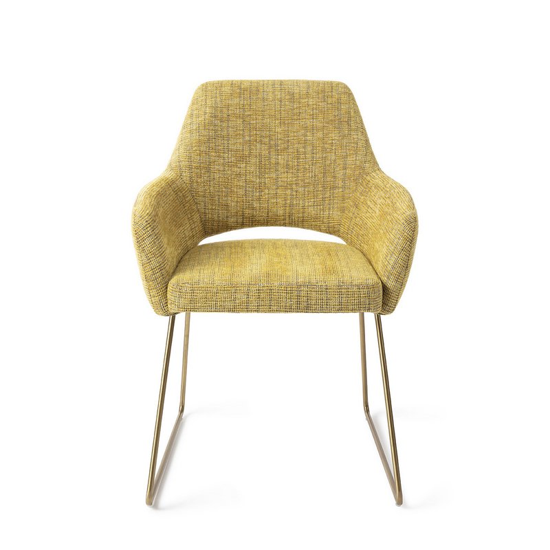 Jesper Home Yanai Dining Chair Slide Gold