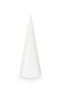 Sculpture Porcelain 3D Print Swirl 13.7x36.5cm