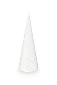 Sculpture Porcelain 3D Print Swirl 13.7x36.5cm