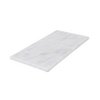 Marmer dienblad rechthoek L wit 20x40cm