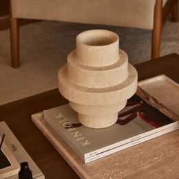 Travertin Agano Vase M