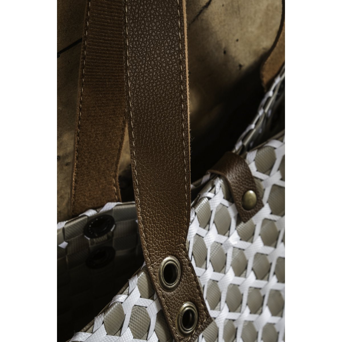 MADRID Basket, shopping bag pi beach bag fabricado con materiales reciclados