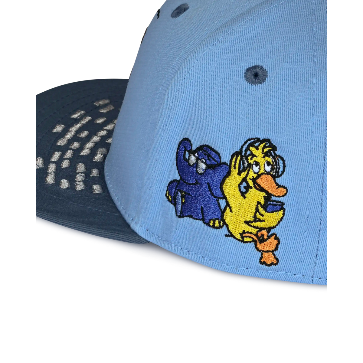 koaa – Maus, Elefant & Ente “Boombox” – Snapback blauw/grijs
