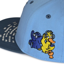 koaa – Maus, Elefant & Ente “Boombox” – Snapback blauw/grijs