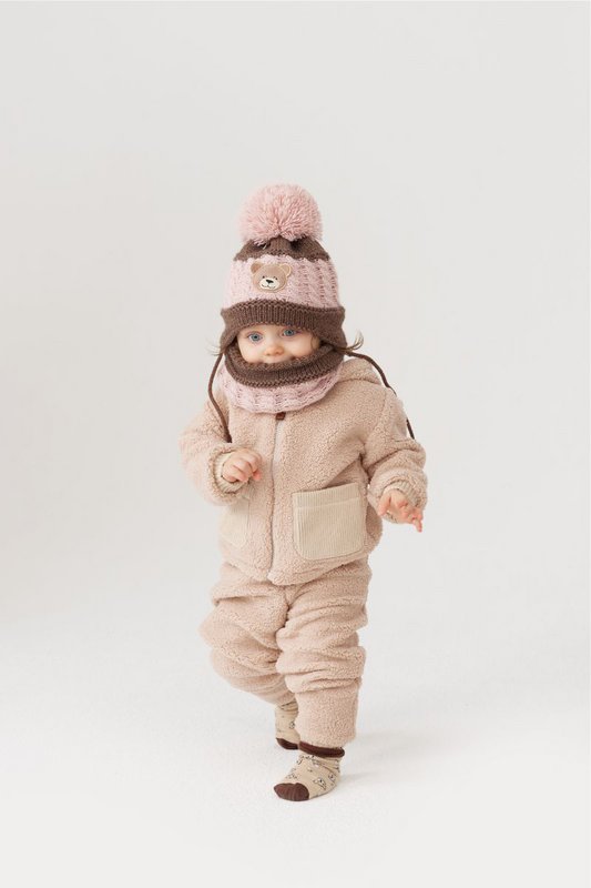 Spodenki dziecięce pluszowe MILO BEIGE