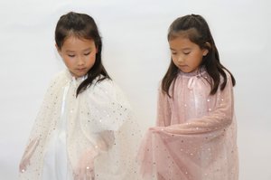 Prinzessinnenumhang aus Tüll – Rosa