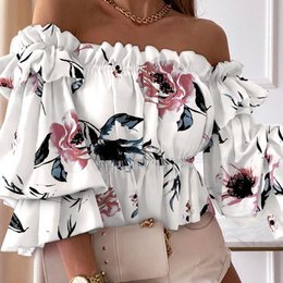 Shirts Dames blouse met lange mouwen Sexy