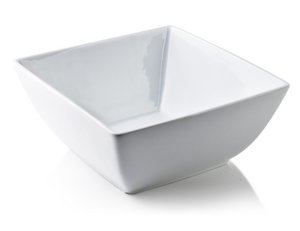 Square Bowl BASIC White 23x23cm