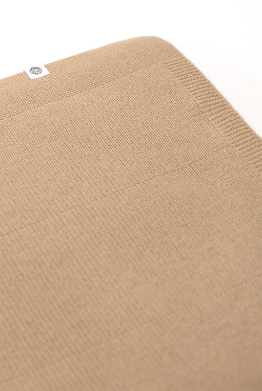 Couverture pour bébé en laine / Couverture pour enfants tricotée - Laine mérinos - Biscotti