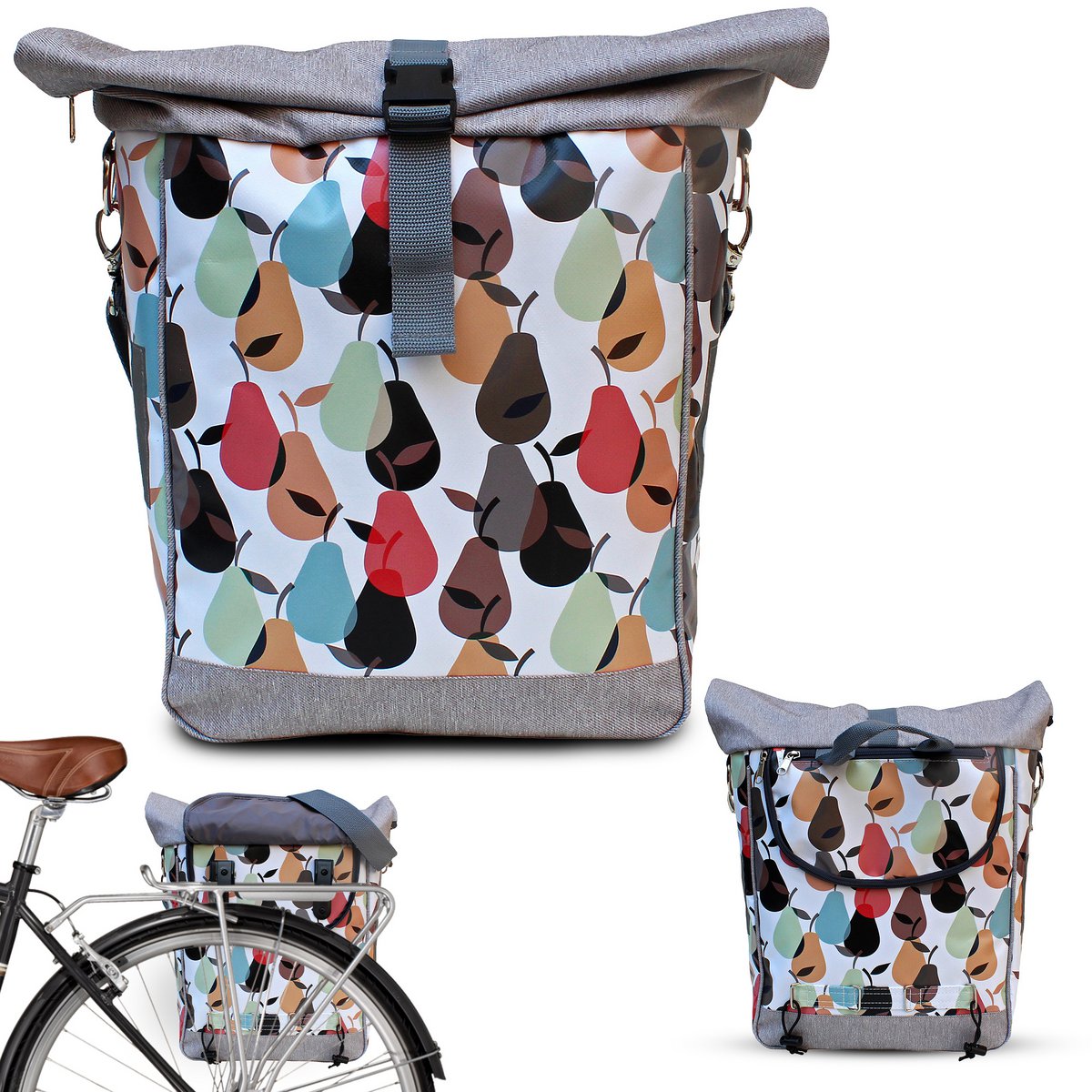Borsa per biciclette per sacchetto da pacchetto di sale da sella, con cinturino per impiccagione, impermeabile