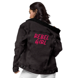 Denim sherpa jacket REBEL GIRL