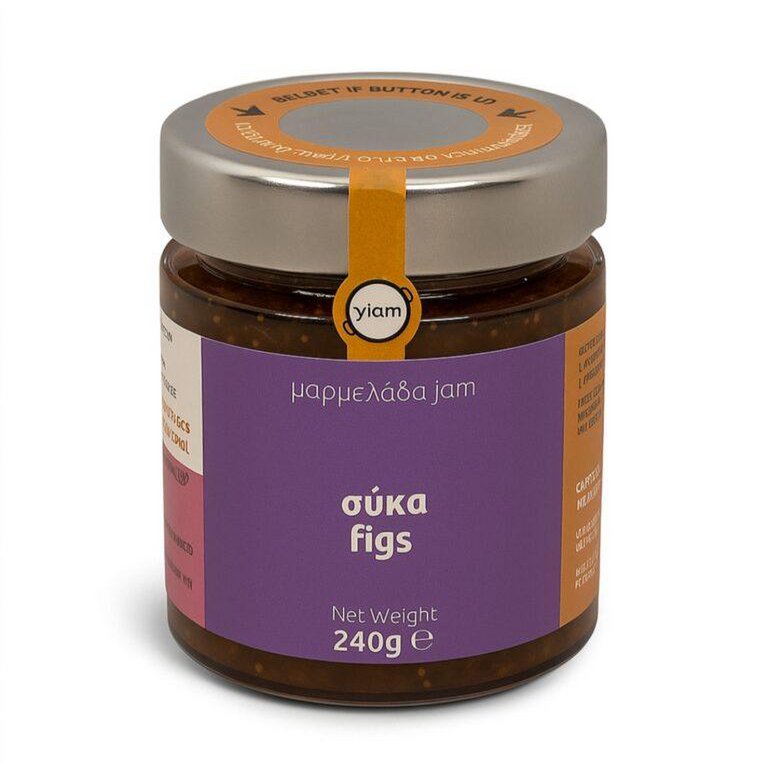 Confiture de figues artisanale YIAM, 240g, sans sucre ajouté