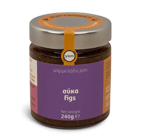 YIAM Handgemaakte vijgenjam, 240 g, zonder toegevoegde suiker