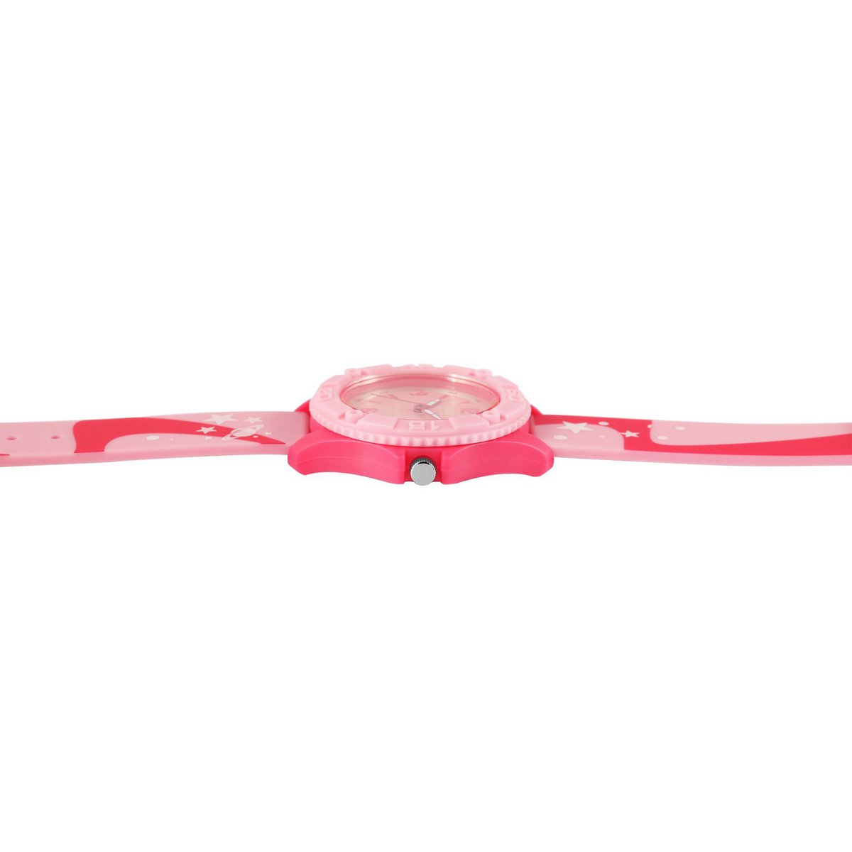 Q&Q children's watch, silicone strap, "Space", pink, 10 bar, Ø 35 mm