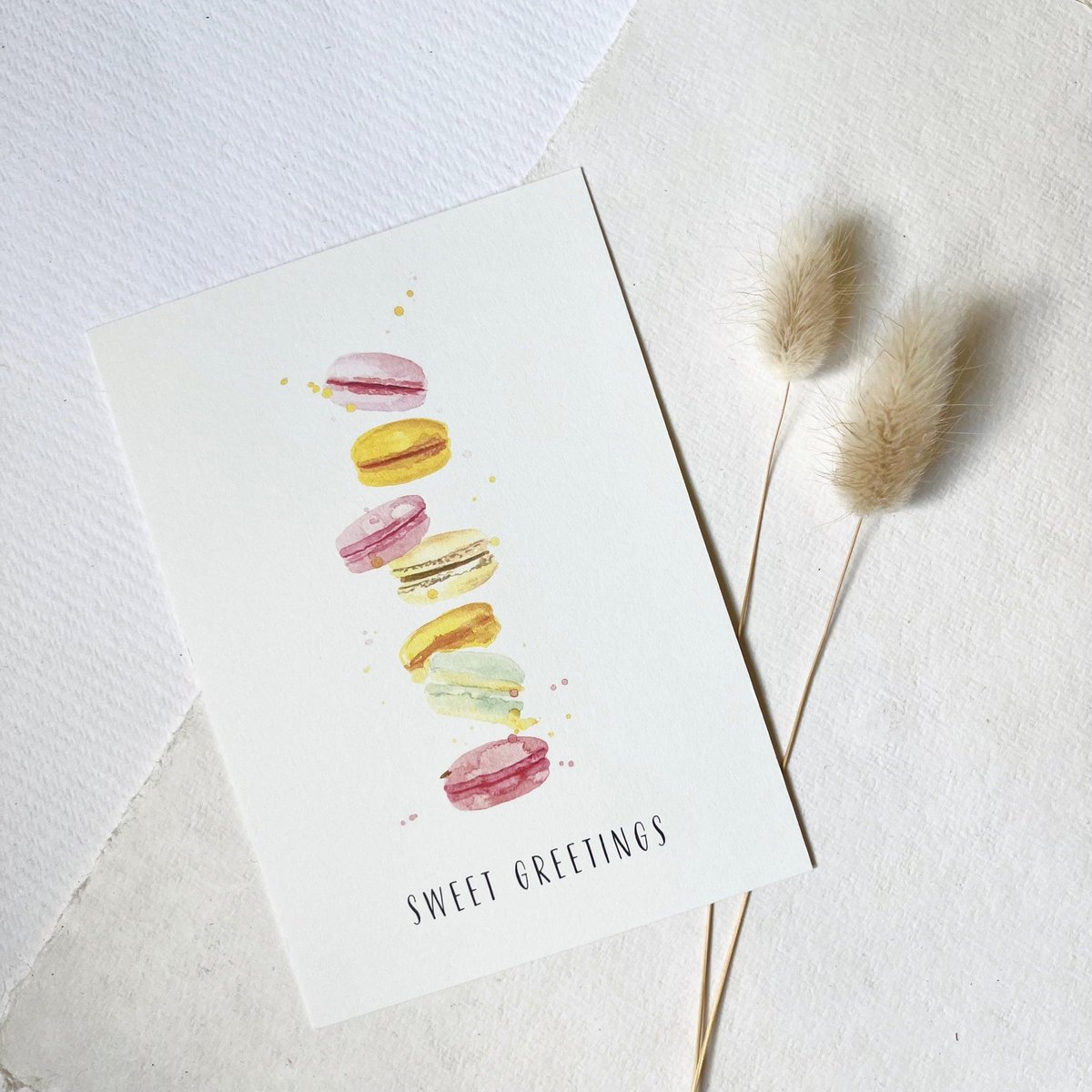 Ansichtkaart Macarons