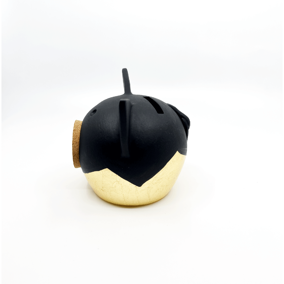 Banque de piggy d'or divisée