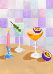 5x kort Cocktailbord
