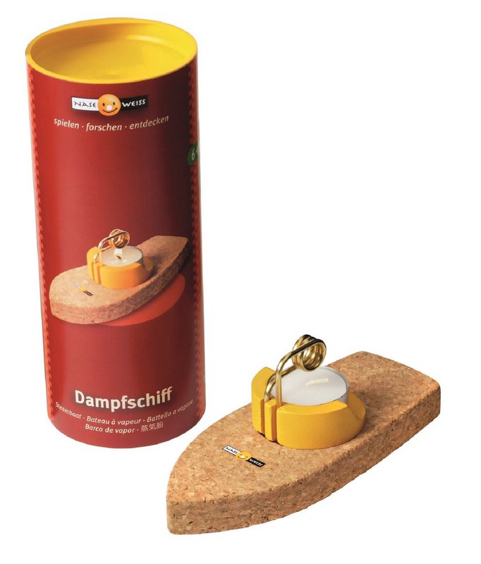 Dampfschiff mit Pulsarmotor