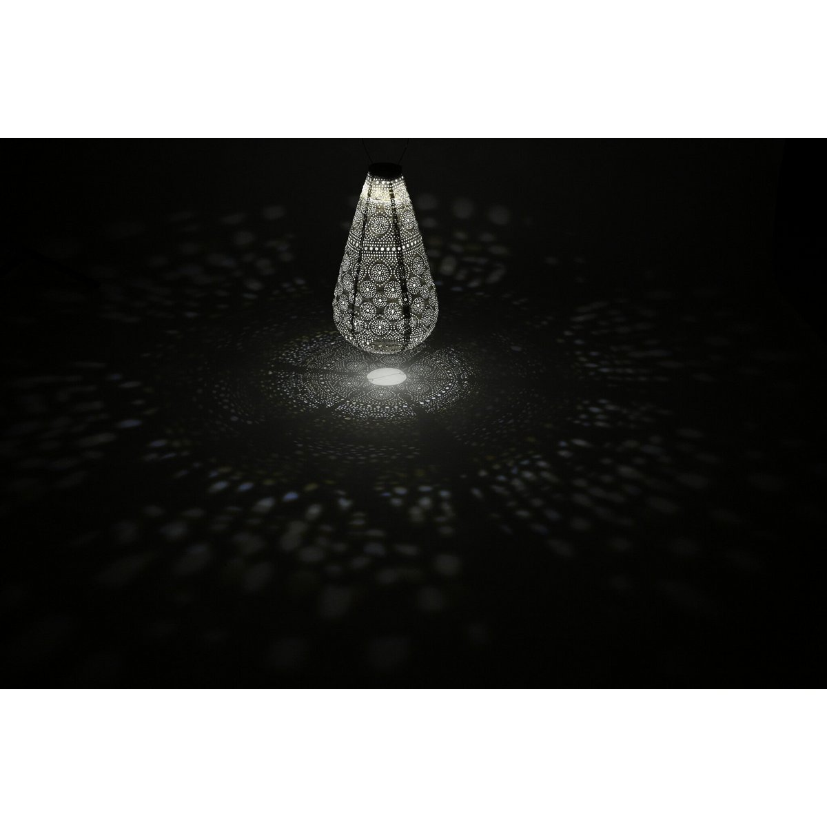 Lumiz Solar Lampion Spectare Drop - 28 cm - Zilver