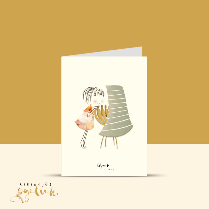 Big sister greeting card double