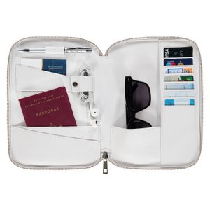 Lena Lederreisetasche - weiß