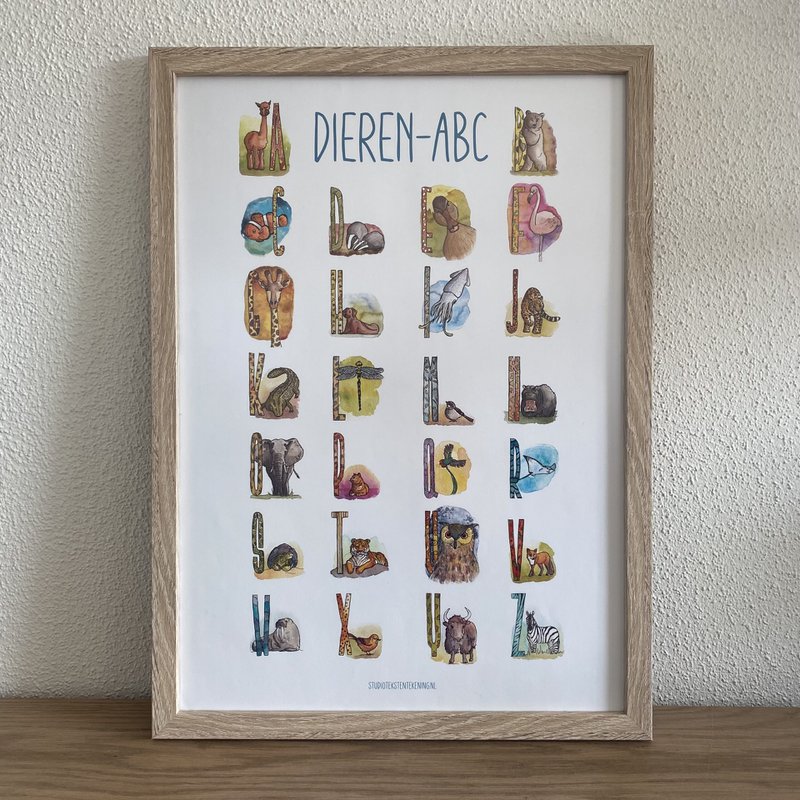 Poster Dieren ABC A3