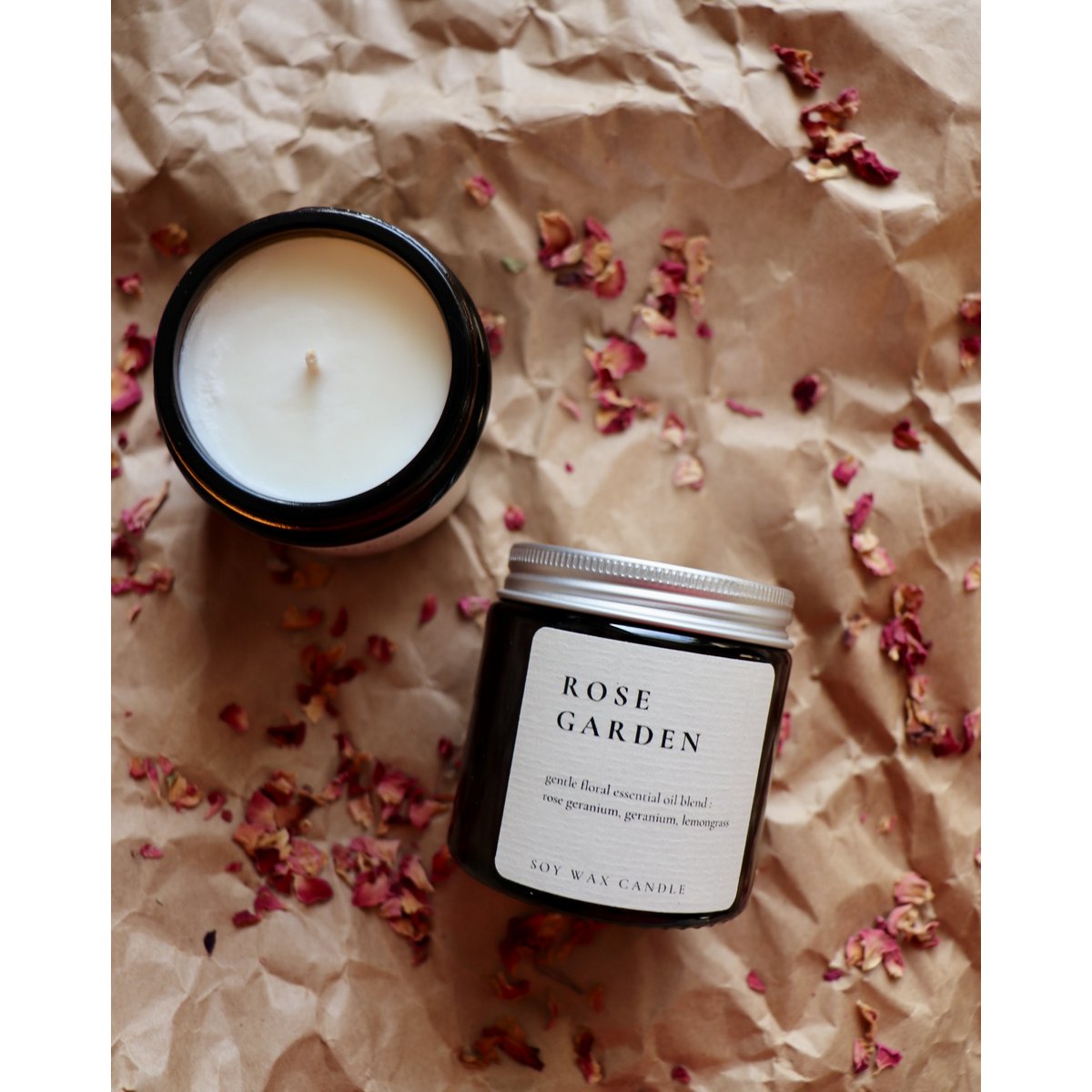Rose Garden, natural soy wax candle with essential oils