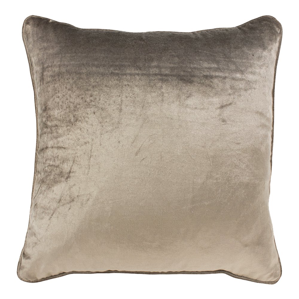 cushion velvet taupe 45x45cm