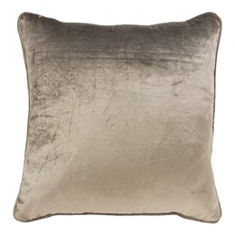 cushion velvet taupe 45x45cm