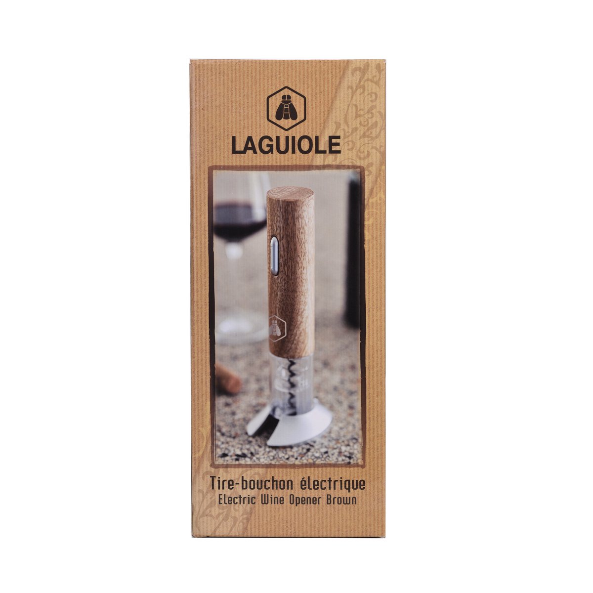 LAGUIOLE ELECTRIC CORKSCREW - ELECTRIC WINE OPENER BROWN