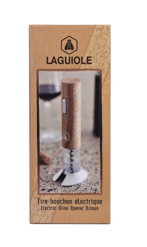 LAGUIOLE ELECTRIC CORKSCREW - ELECTRIC WINE OPENER BROWN