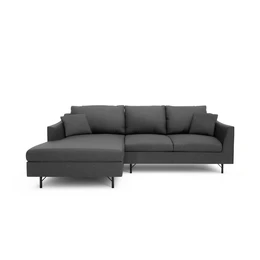 4-Seater Left Corner Sofa ALFAMA - Dark Grey