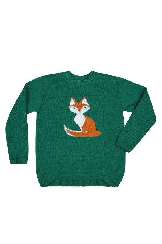 Sweter FOX - GREEN