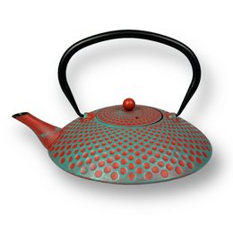 Tetera de hierro fundido Yufo 1.0l en rojo