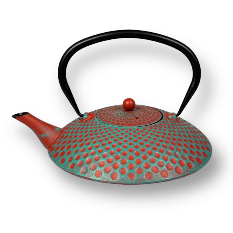 Tetera de hierro fundido Yufo 1.0l en rojo
