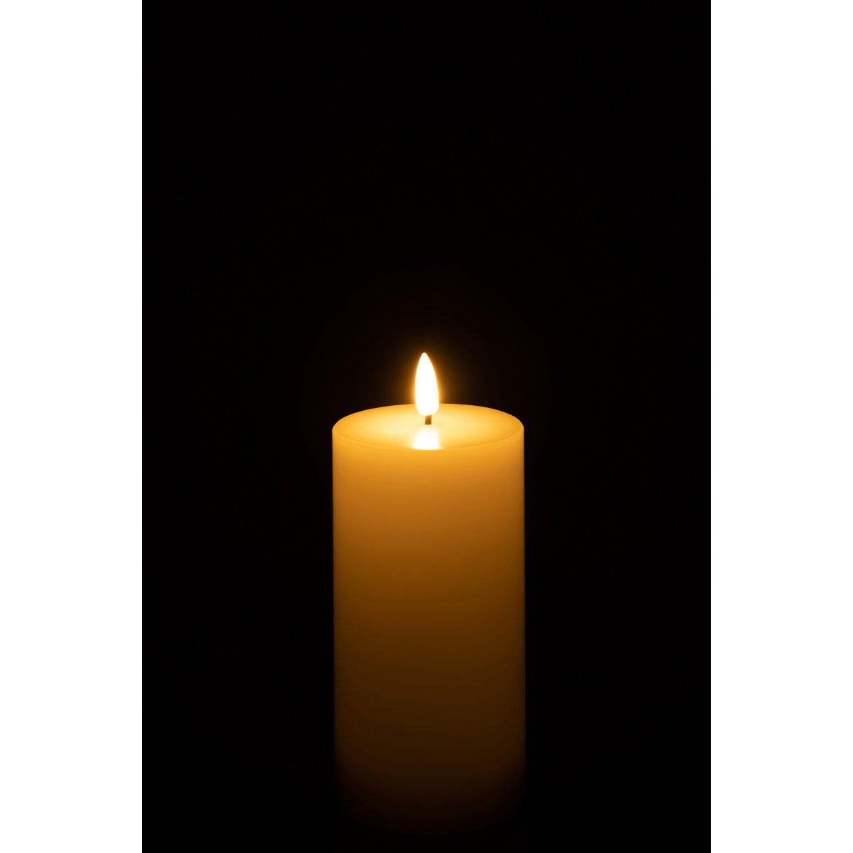 J-Line candle - white - medium - LED lights