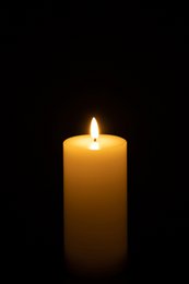 J-Line candle - white - medium - LED lights