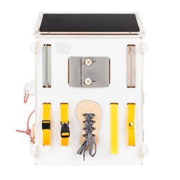 BusyBoard sanselegehus hvid/pastel - limited edition
