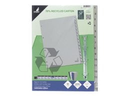 ECO tab Kangaro A4 numbers 180gr gray cardboard 4r 15pcs FSC