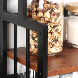 Kitchen Shelf Wooden 3-Level 41.5x18.5x50 cm
