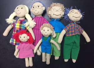 Caucasian Family Rag Dolls