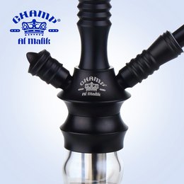 Chicha Complete Shisha Kit met Siliconenslang Keramische Kom, Tang, Mondstuk, Glazen Basis Waterpijp Complete Moderne Set Zwart