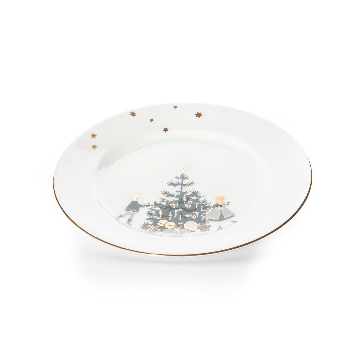 Winter Stars, Plate with Christmas Tree, 21 cm