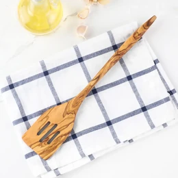 Spatule fendue en bois d'olivier | Fait à la main | Antiadhésif