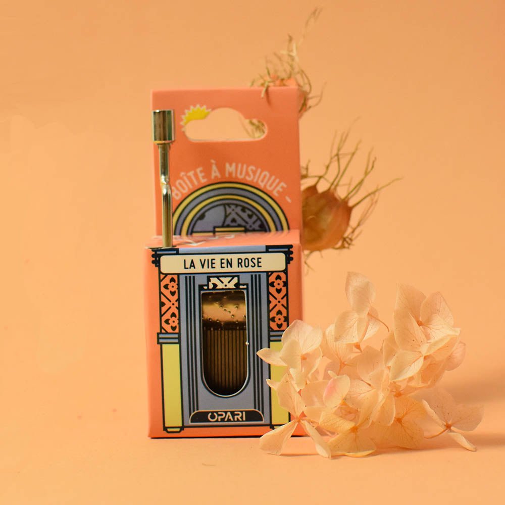 Caja de música “La vida en rosa”
