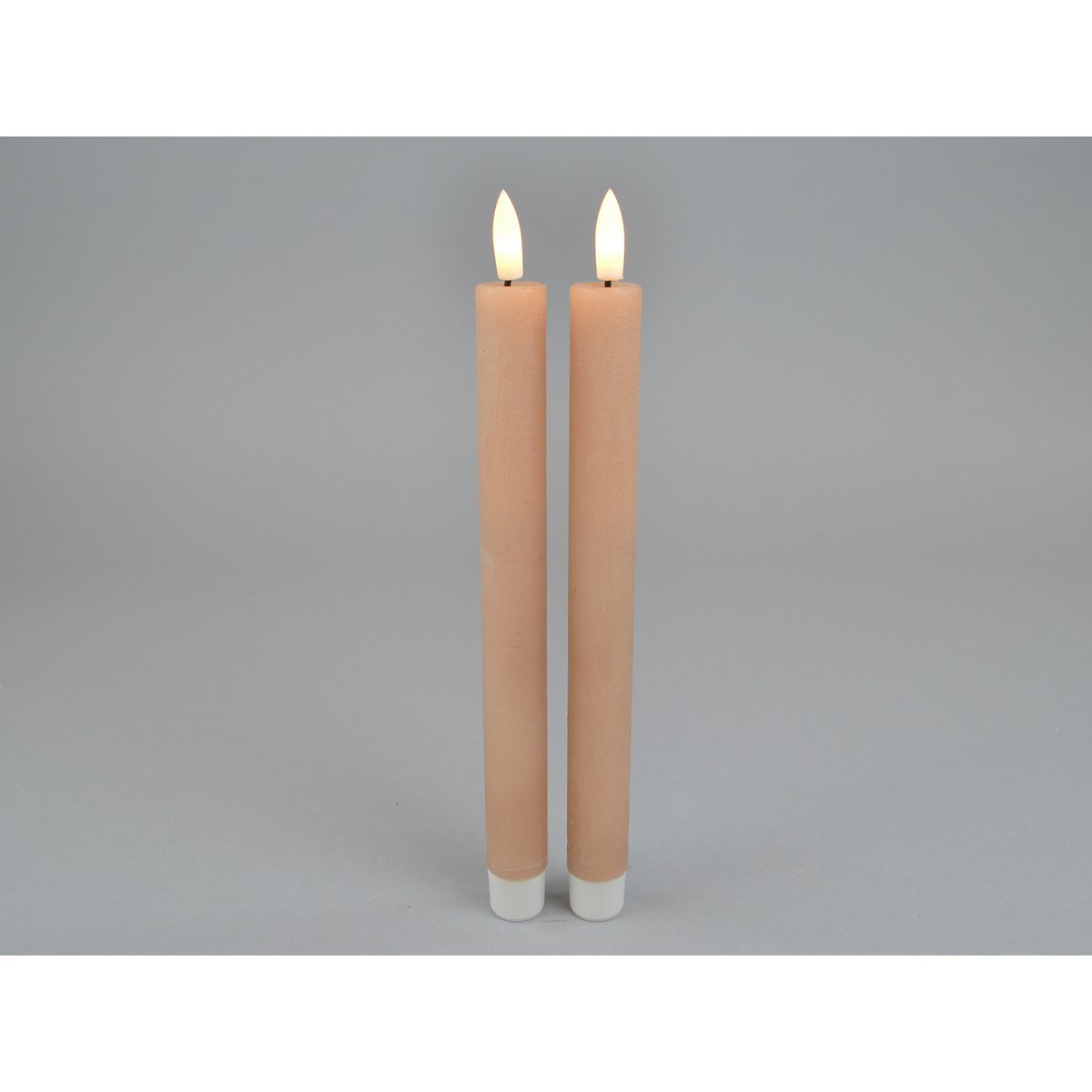 Bougie bâton LED, 63 cafés, Set2, D2,2xH24cm, on/off, minuterie uniquement avec FB, 2xAAA
