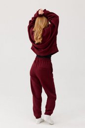 ROSA Sweatshirt – Baumwolle – Burgunderrot