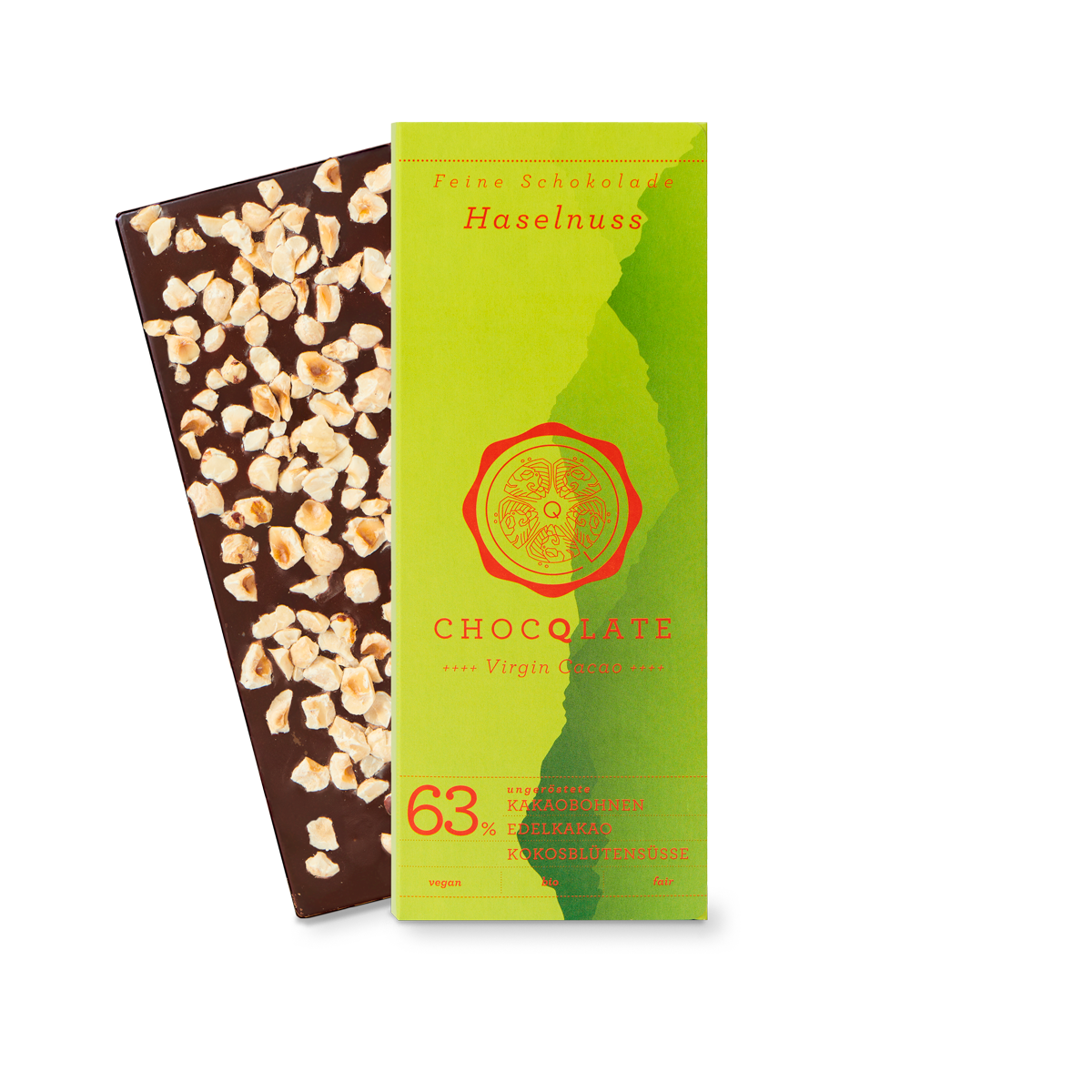 CHOCQLATE organic chocolate HAZELNUT