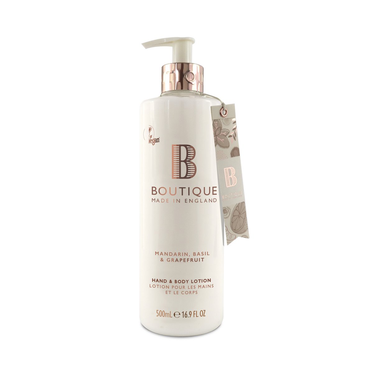 Boutique Mandarin, Basil & Grapefruit Hand & Body Lotion 500Ml