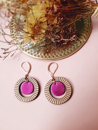 BULLE Fuchsia earrings